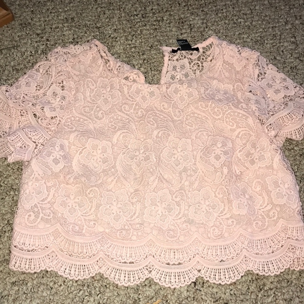 forever21 floral crop top